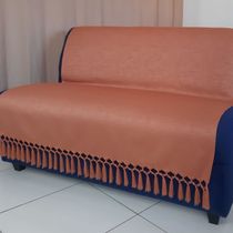Manta Xale Sofa Jacquard Terracota artesanal  1,80x1,40