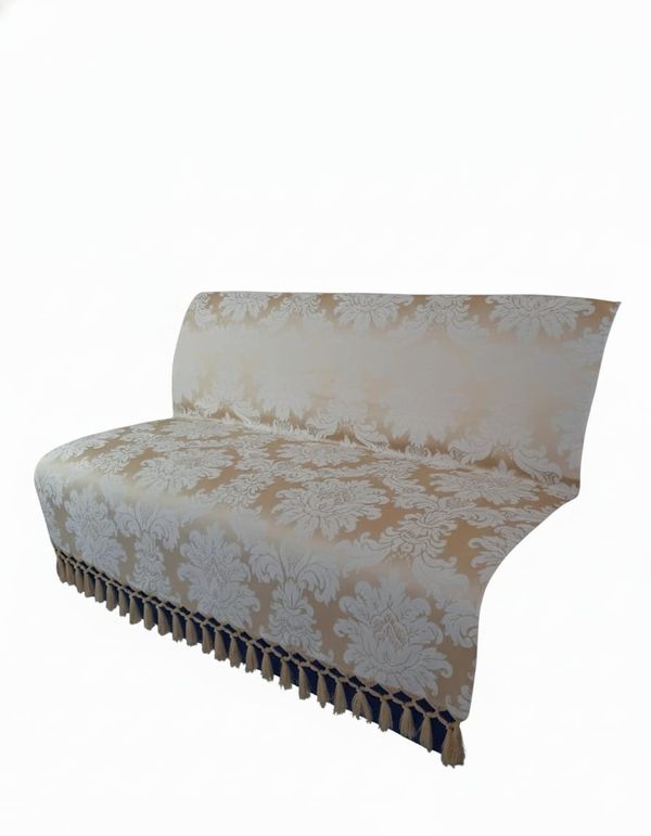 Manta Xale jacquard sala Sofá Dourada 1,80x1,40 reversível
