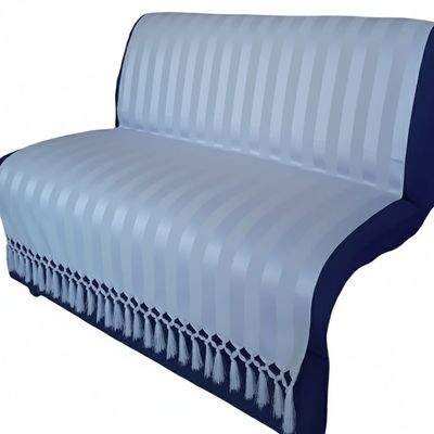Manta Sofa sala quarto Listra Cinza Claro Jacquard 1,40x1,80