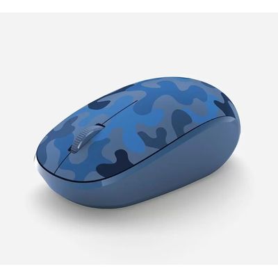 Mouse sem Fio Microsoft, Bluetooth, USB, LOW ENERGY, Azul Camuflado - 8KX-00002