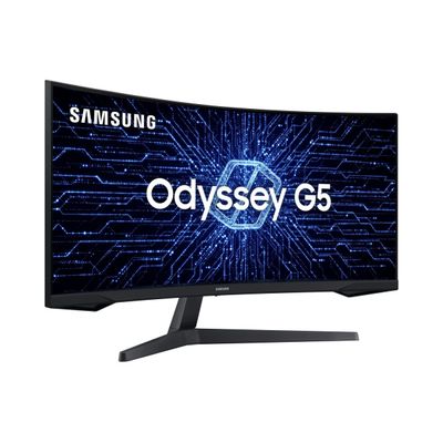 Monitor Samsung Gamer Curvo ODYSSEY 34" 165HZ 1MS WQHD Ultrawide HDMI DP Freesync Premium Preto