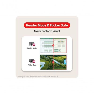 Monitor LG LED 20U401A-B Tela 20” HD+, LG Switch, HDMI, VGA, 2ms (GtG), 75Hz, Black Stabilizer