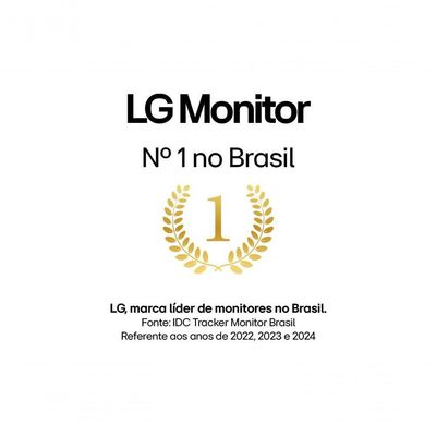 Monitor LG LED 20U401A-B Tela 20” HD+, LG Switch, HDMI, VGA, 2ms (GtG), 75Hz, Black Stabilizer