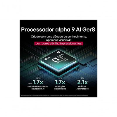 Smart TV LG OLED Evo AI C5 55 Polegadas (OLED55C5PSA): Brilho Incomparável Imagem Perfeita 4K Bivolt