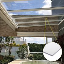 Kit Policarbonato pacto Cristal 3mm 4,00m X 6,00m Perfis Naturais Cristal: 88% De Transmissão De Luz