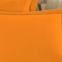 Porta Travesseiro Matelado Nobre 1 Peça Malha 100% Algodão - Laranja