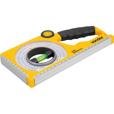 Medidor De ângulo Inclinômetro 0-90° Base Magnética Vonder