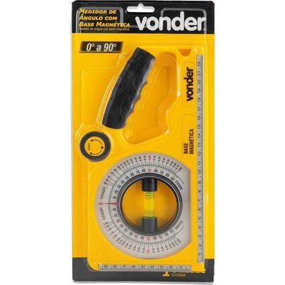 Medidor De ângulo Inclinômetro 0-90° Base Magnética Vonder