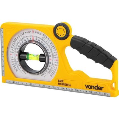 Medidor De ângulo Inclinômetro 0-90° Base Magnética Vonder