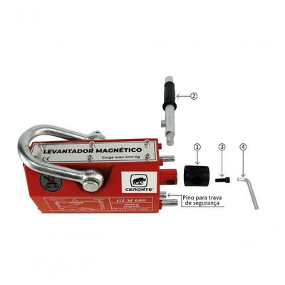Levantador Magnético 600 Kg - Glm 600