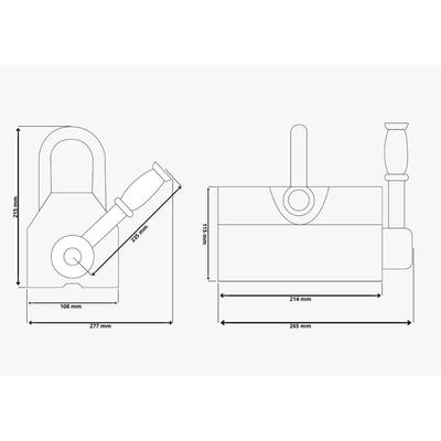 Levantador Magnético 600 Kg - Glm 600
