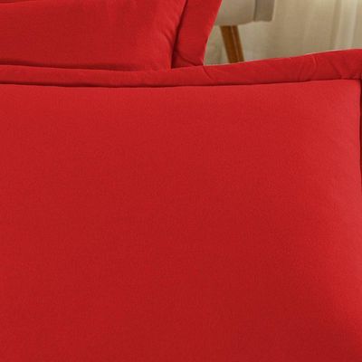 Porta Travesseiro Matelado Nobre 2 Peças Malha 100% Algodão - Vermelho