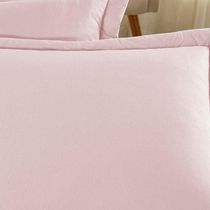 Porta Travesseiro Matelado Nobre 2 Peças Malha 100% Algodão - Rosa