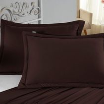 Porta Travesseiro Matelado Nobre 1 Peça Malha 100% Algodão - Marrom