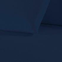 Kit Fronhas Nobre 2 Peças 50cm X 70cm Malha 100% Algodão - Azul-marinho