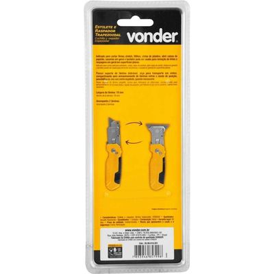 Estilete Raspador Trapezoidal Vonder 19mm 0,191kg