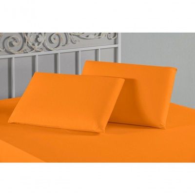Kit Fronhas Nobre 2 Peças 50cm X 70cm Malha 100% Algodão - Laranja