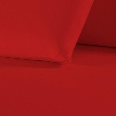 Kit Fronhas Nobre 2 Peças 50cm X 70cm Malha 100% Algodão - Vermelho