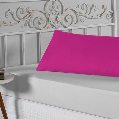 Fronha Xuxão Nobre 1 Peça 1,30m X 40cm Malha 100% Algodão - Pink