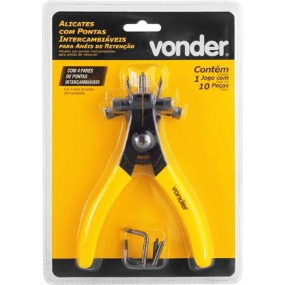 Jogo Alicate Aneis Vonder 10 Peças 0,8mm 1,0mm