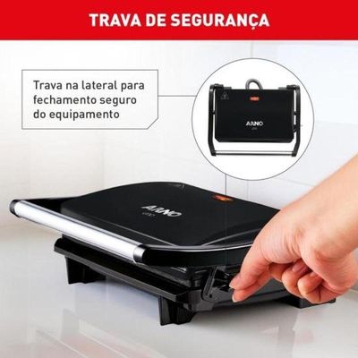 Grill Arno Compact Gpto Preto 220v
