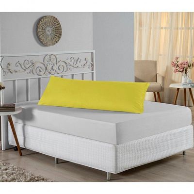 Fronha Xuxão Nobre 1 Peça 1,30m X 40cm Malha 100% Algodão - Amarelo