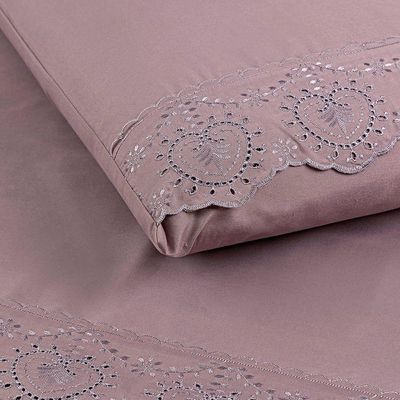 Jogo Cama Queen Cherry Bordado Inglês 4pç 100% Poliéster - Frape_uv