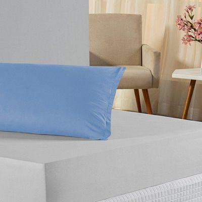 Fronha Xuxão Nobre 1 Peça 1,30m X 40cm Malha 100% Algodão - Azul-bebê