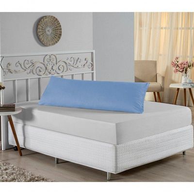 Fronha Xuxão Nobre 1 Peça 1,30m X 40cm Malha 100% Algodão - Azul-bebê