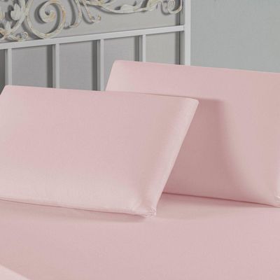 Fronha Nobre 1 Peça 50cm X 70cm Malha 100% Algodão - Rosa