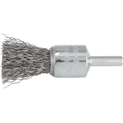 Escova Pincel 19mm Haste 6mm Aço Inox Ondulado Vonder
