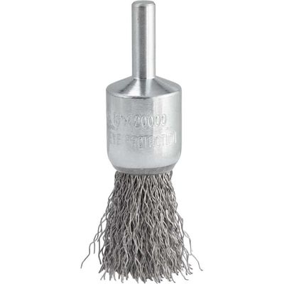 Escova Pincel 19mm Haste 6mm Aço Inox Ondulado Vonder