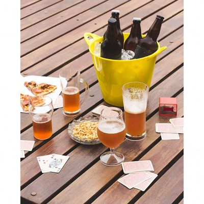 Balde Gelo Beer Champanheira Multiuso Cerveja Festas Eventos Cor:transparente