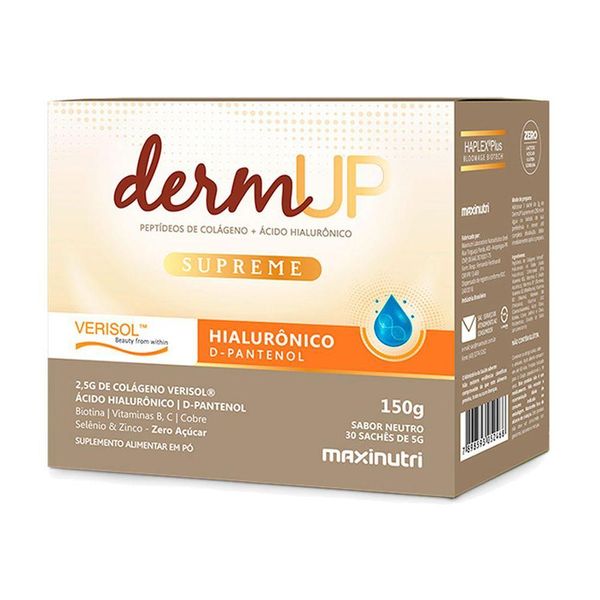 Dermup Supreme Maxinutri Acido Hialurônico + D-pantenol