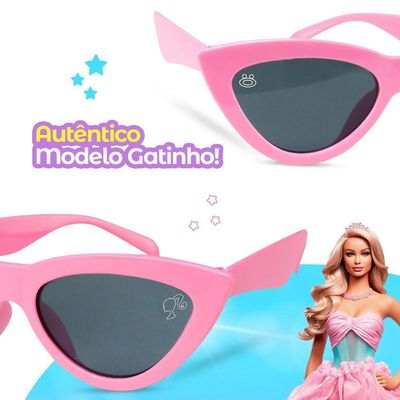 Relogio Digital Infantil Barbie + Oculos Proteção Uv + Colar
