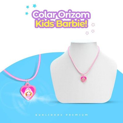 Relogio Digital Infantil Barbie + Oculos Proteção Uv + Colar