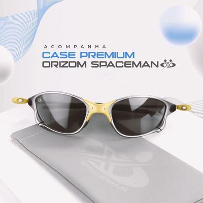 Oculos Sol Mandrake Juliet Lupa Protecao Uv Metal +case Lente Preta Polarizado Original Aste Metal
