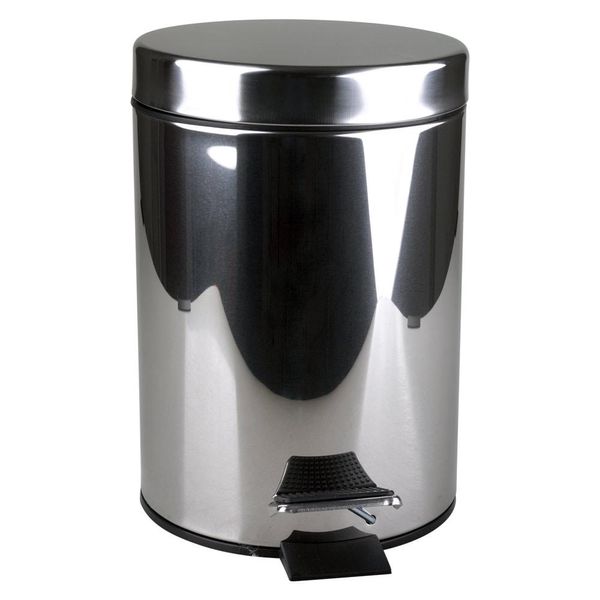 Lixeira Shine 12L com Pedal Cazza Inox