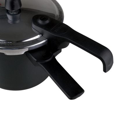 Panela de Pressão 4,5L Fechamento Externo Segura Rochedo Preta