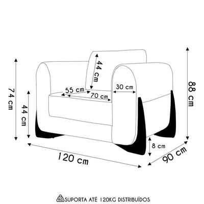 Poltrona Para Sala Base De Madeira Kit 2 Izzy S06 Linho Areia - Mpozenato