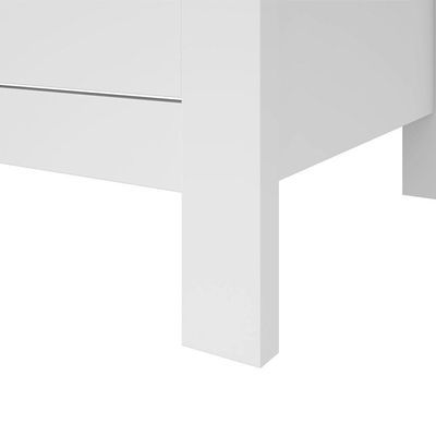 Mesa De Cabeceira 3 Gavetas Maggiore New - Lopas Branco.