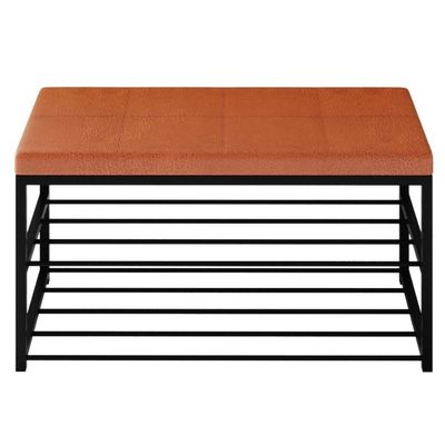 Sapateira 02 Prateleiras Industrial Elegance Corino New Dallas Vconcept New Dallas