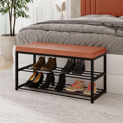 Sapateira 02 Prateleiras Industrial Elegance Corino New Dallas Vconcept New Dallas