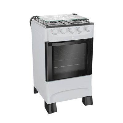 Fogao 4bcs Mesa Inox Mfi4bb Mueller Branco Bivolt