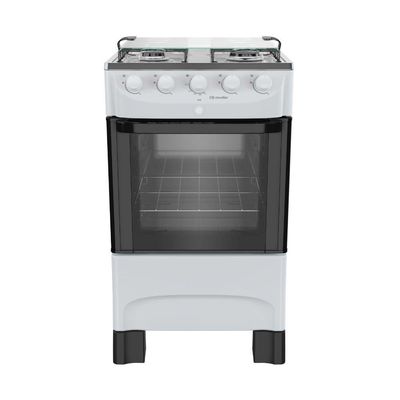 Fogao 4bcs Mesa Inox Mfi4bb Mueller Branco Bivolt