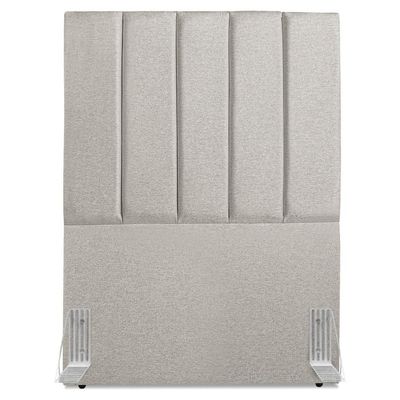 Cabeceira E Recamier Bau Solteiro 100 Cm Dalia Linho Cinza Artte Cinza