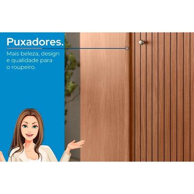 Quarto Completo Modu 2 Peças (1GuardaRoupa+1Cômoda) QC376 Jatobá - Santos Andirá