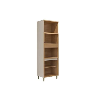 Módulo Cozinha Linea Allure Allure c/ 4 Portas e 2 Nichos 70cm Jequitiba/Gris Linea Brasil