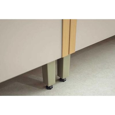 Módulo Cozinha Linea Allure Allure c/ 4 Portas e 2 Nichos 70cm Jequitiba/Gris Linea Brasil