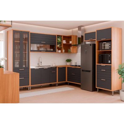 Kit Cozinha MGM 8 Peças Eloise C8P88 Cinamomo/Titanium